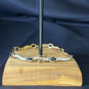 Price Drop- Vintage Genuine Diamonds & lab created sapphire bracelet